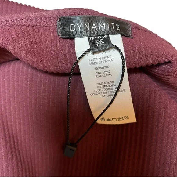 Dynamite Ribbed Sweetheart Tube Top - Picture 4 of 5